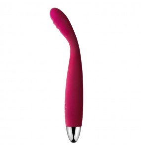 USA SVAKOM - CICI Flexible Ribbed Desgin Slim G-spot Virator (Chargeable - Red Rose)